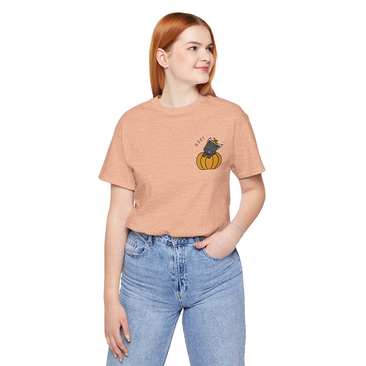 Halloween Cat Pumpkin Tee