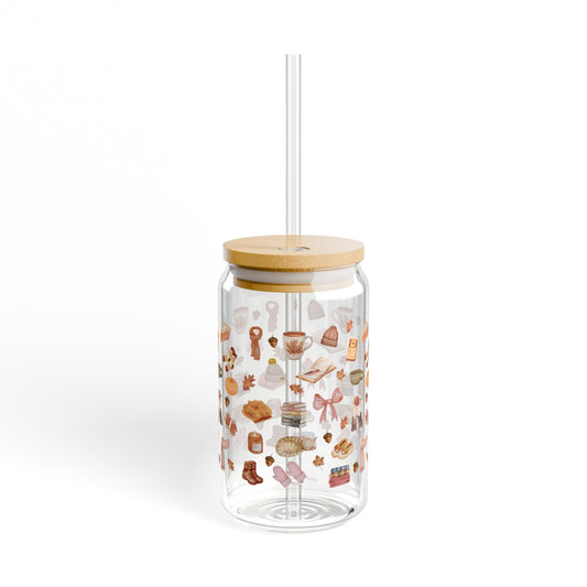 Fall Sipper Glass, 16oz