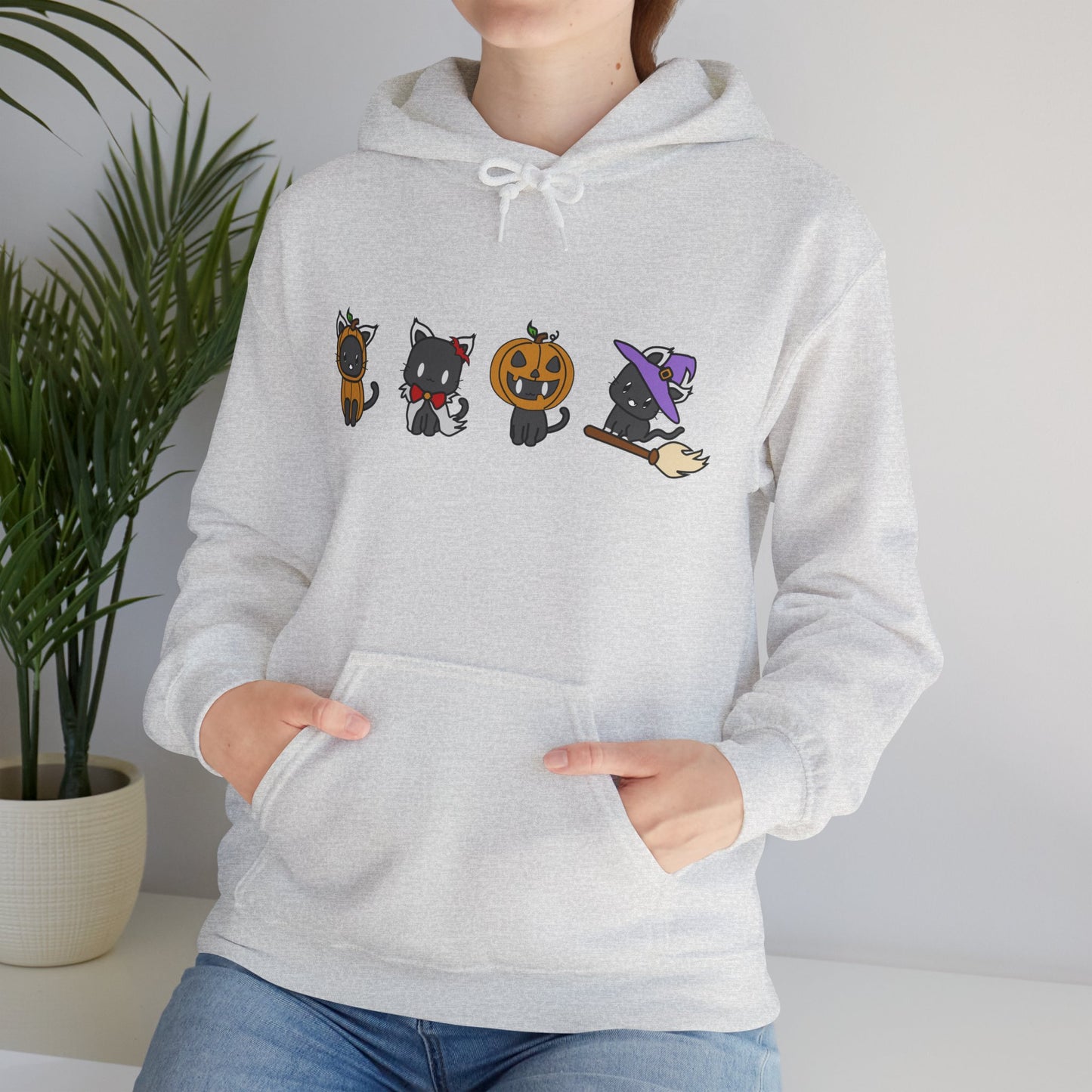 Cute Halloween Cat Hoodie