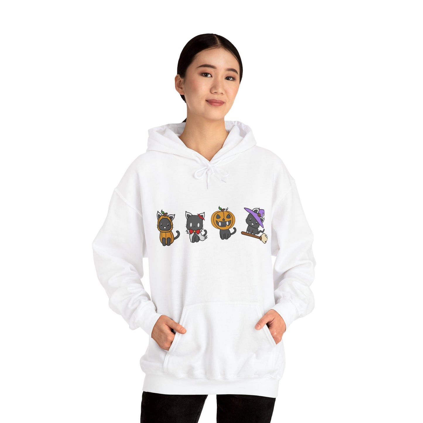 Cute Halloween Cat Hoodie