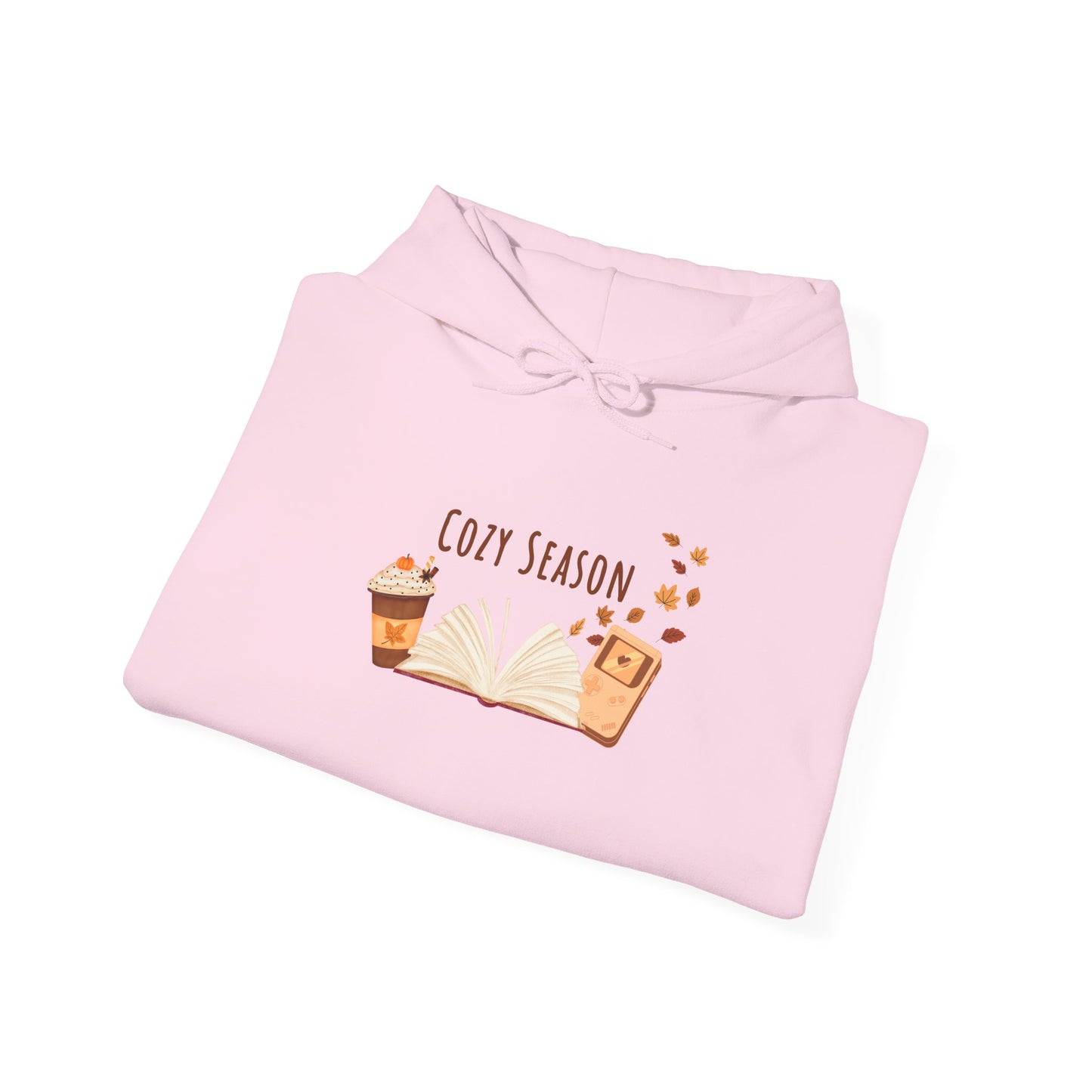 Cozy Season Hooded Sweatshirt, Unisex Hoodie, Gift for Fall, Autumn Fashion, Cozy Gamer, Coffee Lover Sweatshirt, Warm Casual Wear