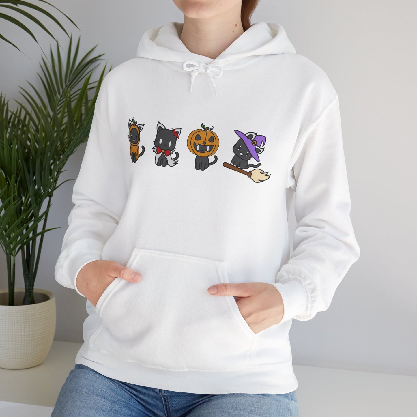Cute Halloween Cat Hoodie
