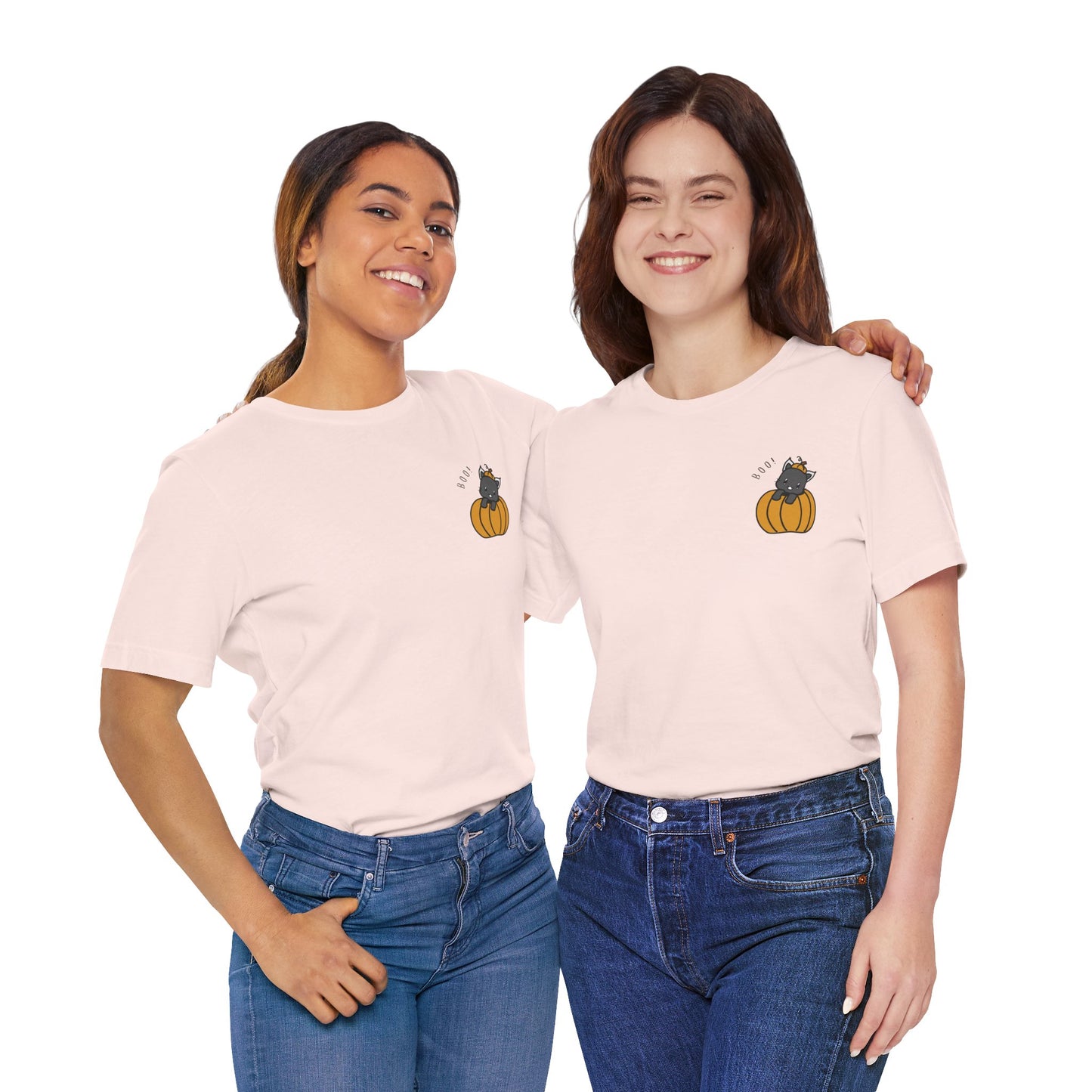 Halloween Cat Pumpkin Tee