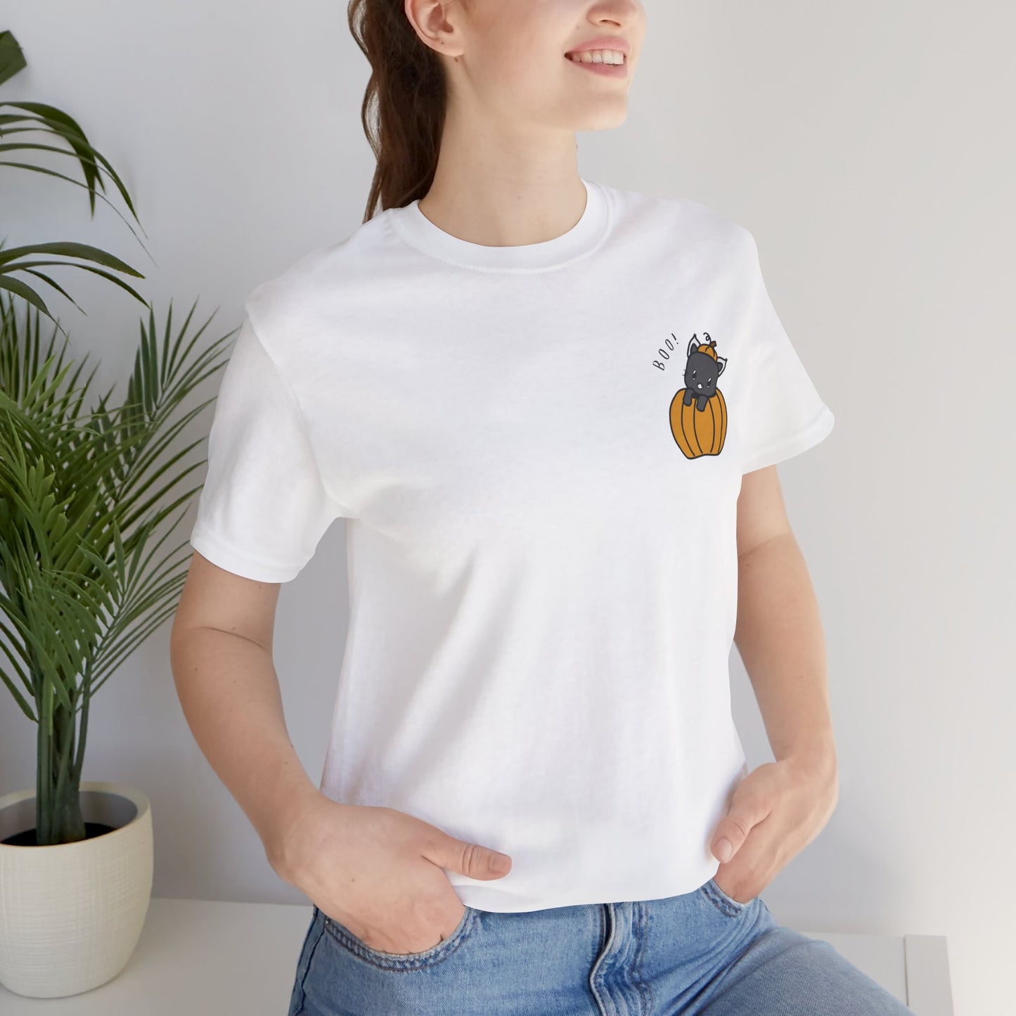 Halloween Cat Pumpkin Tee
