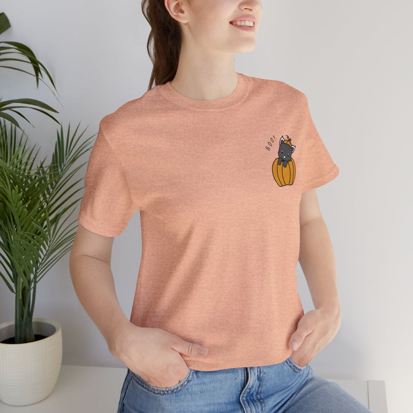 Halloween Cat Pumpkin Tee