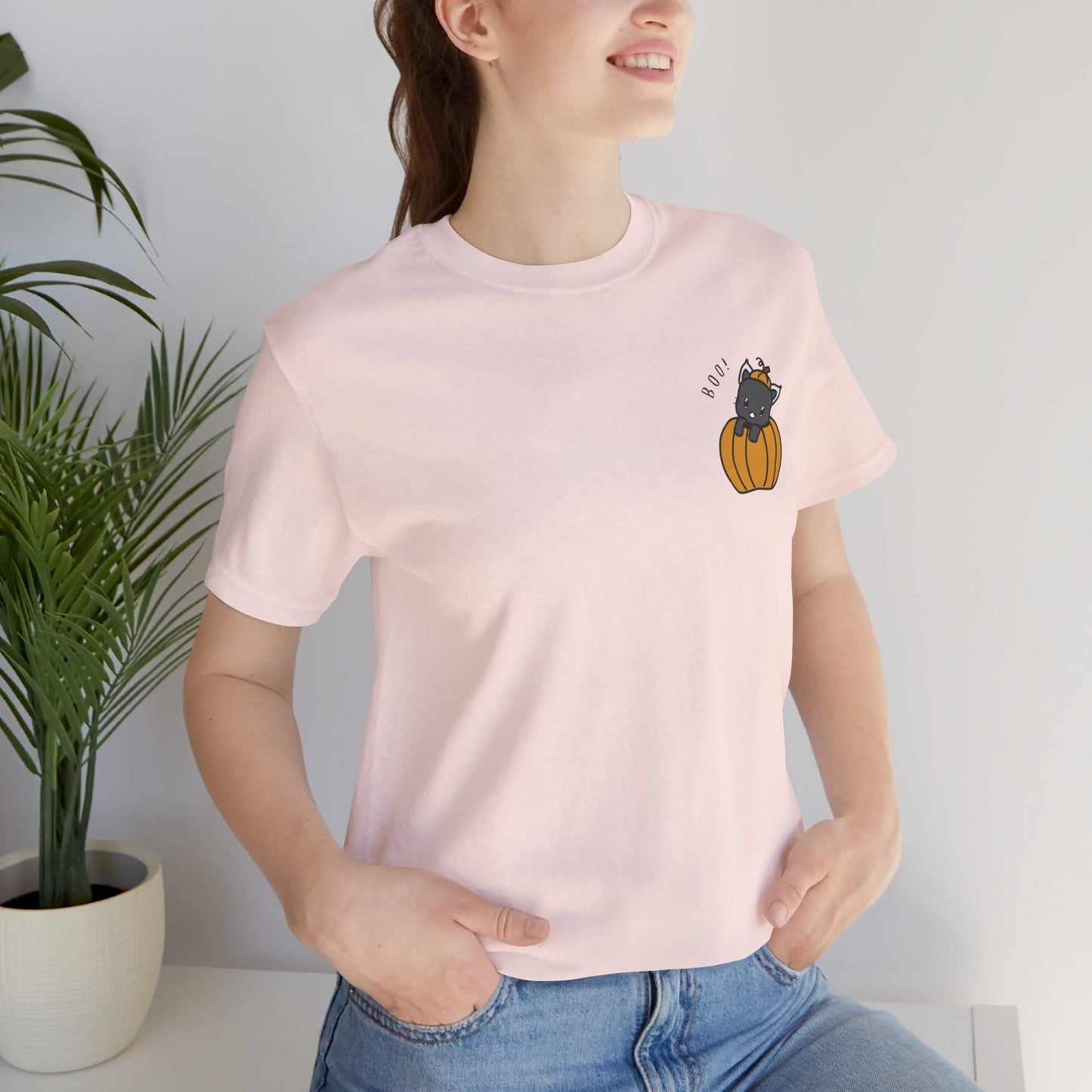 Halloween Cat Pumpkin Tee