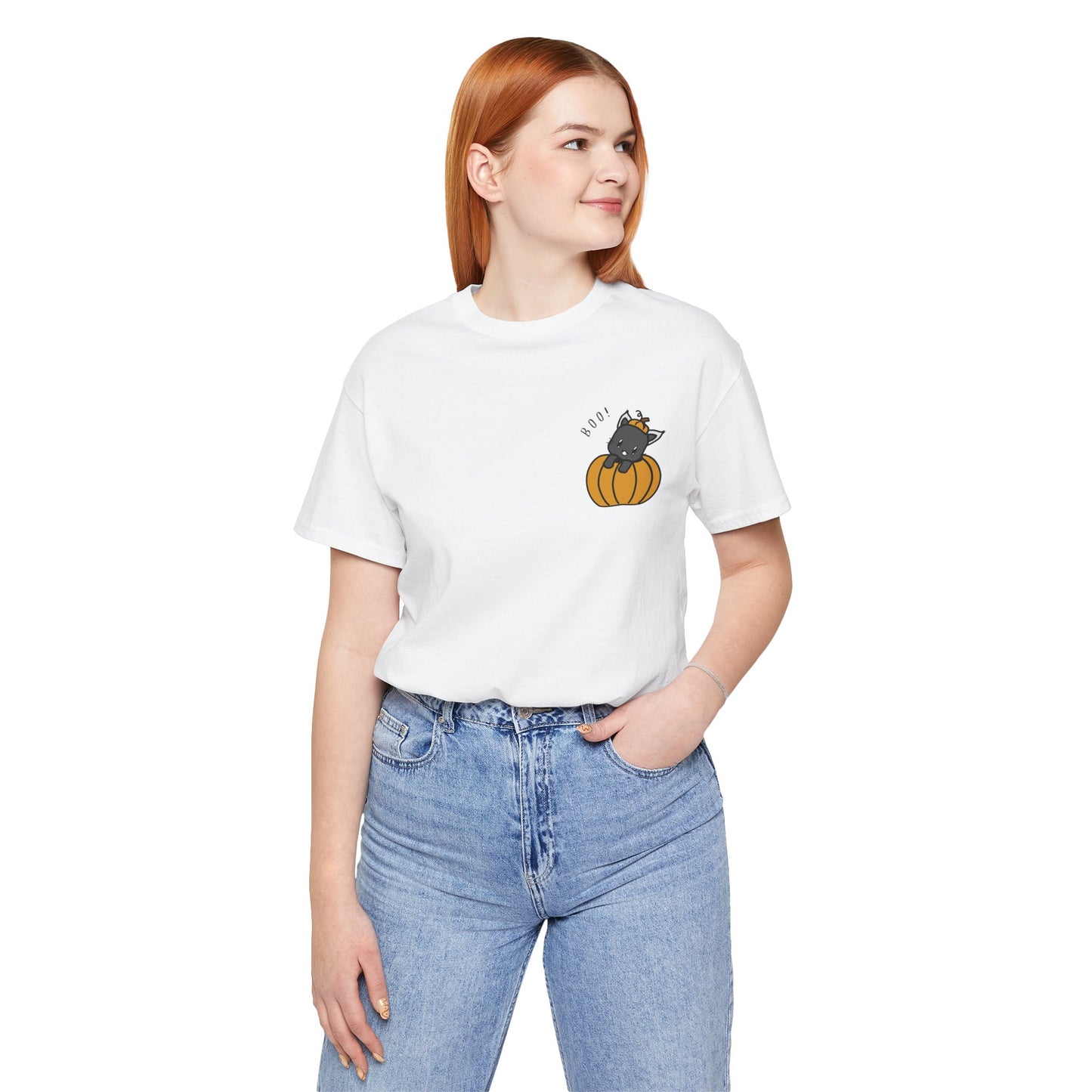 Halloween Cat Pumpkin Tee