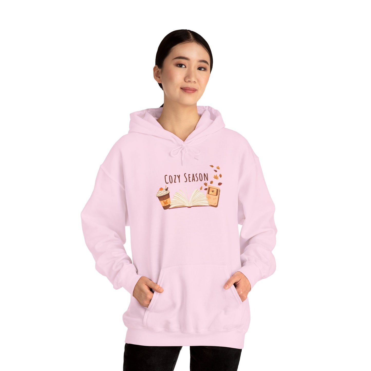 Cozy Season Hooded Sweatshirt, Unisex Hoodie, Gift for Fall, Autumn Fashion, Cozy Gamer, Coffee Lover Sweatshirt, Warm Casual Wear