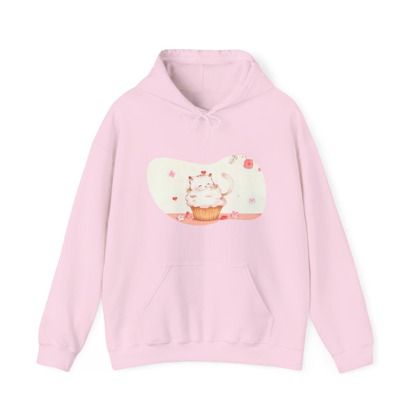 Sweet Treats Unisex Hoodie - Cute Cat Cupcake Design, Cozy Gift, Cat Lover Sweatshirt, Bakers, Cute Clothing, Fun Apparel