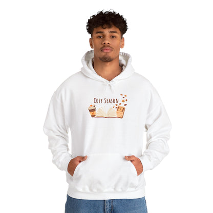 Cozy Season Hooded Sweatshirt, Unisex Hoodie, Gift for Fall, Autumn Fashion, Cozy Gamer, Coffee Lover Sweatshirt, Warm Casual Wear
