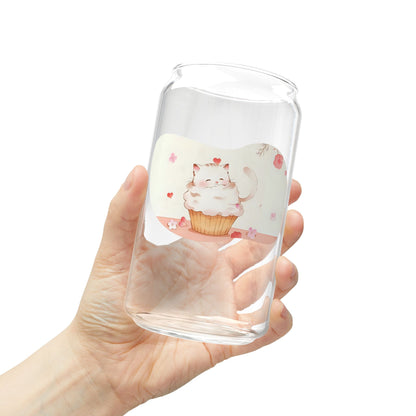 Cute Cupcake Sipper Glass - 16oz Beverage Container, Perfect Gift for Baking Lovers, Summer Parties, Kids, Home Decor, Eco-Friendly [...]