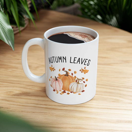Cozy Autumn Mug for Coffee Lovers, Perfect Gift for Tea Drinkers, Home Office Decor, Fall or Winter Vibes, 11oz & 15oz Sizes