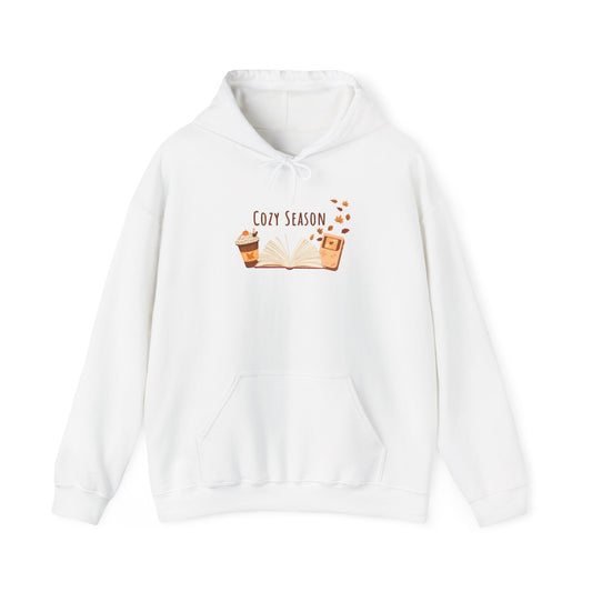 Cozy Season Hooded Sweatshirt, Unisex Hoodie, Gift for Fall, Autumn Fashion, Cozy Gamer, Coffee Lover Sweatshirt, Warm Casual Wear