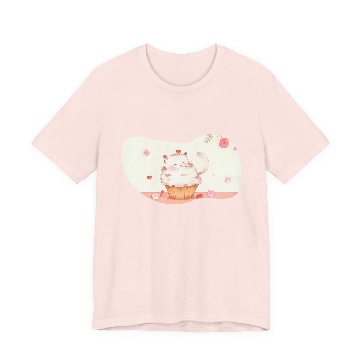 Cute Cat Cupcake Tee, Unisex T-Shirt, Funny Gift, Birthday Gift, Cat Lover Apparel, Casual Fashion Tee, Sweet Treat Shirt