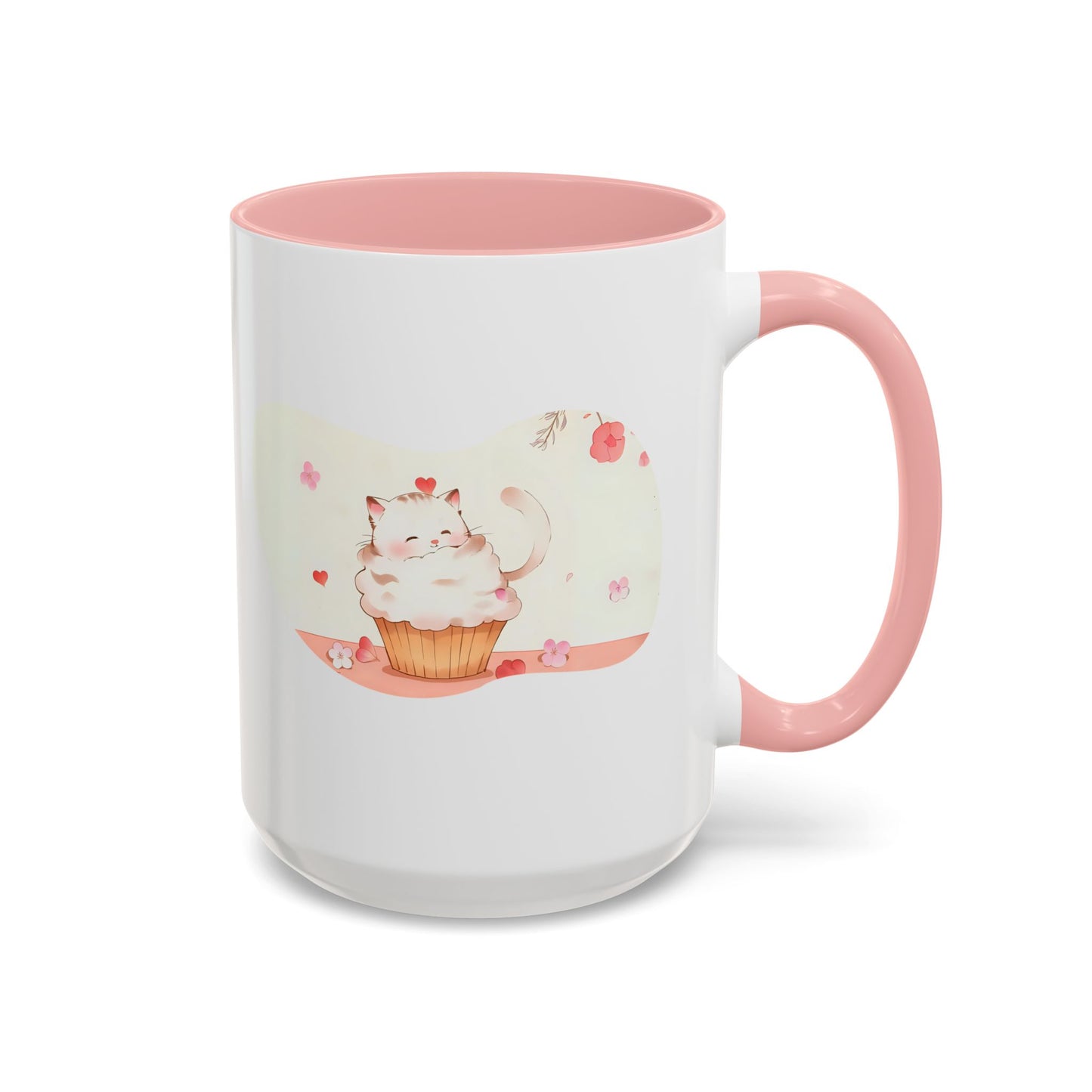 Cute Cat Cup: Adorable Accent Coffee Mug | Gift for Cat Lovers, Pet Owners, Caffeine Lovers, Birthday, Mother's Day, Housewarming