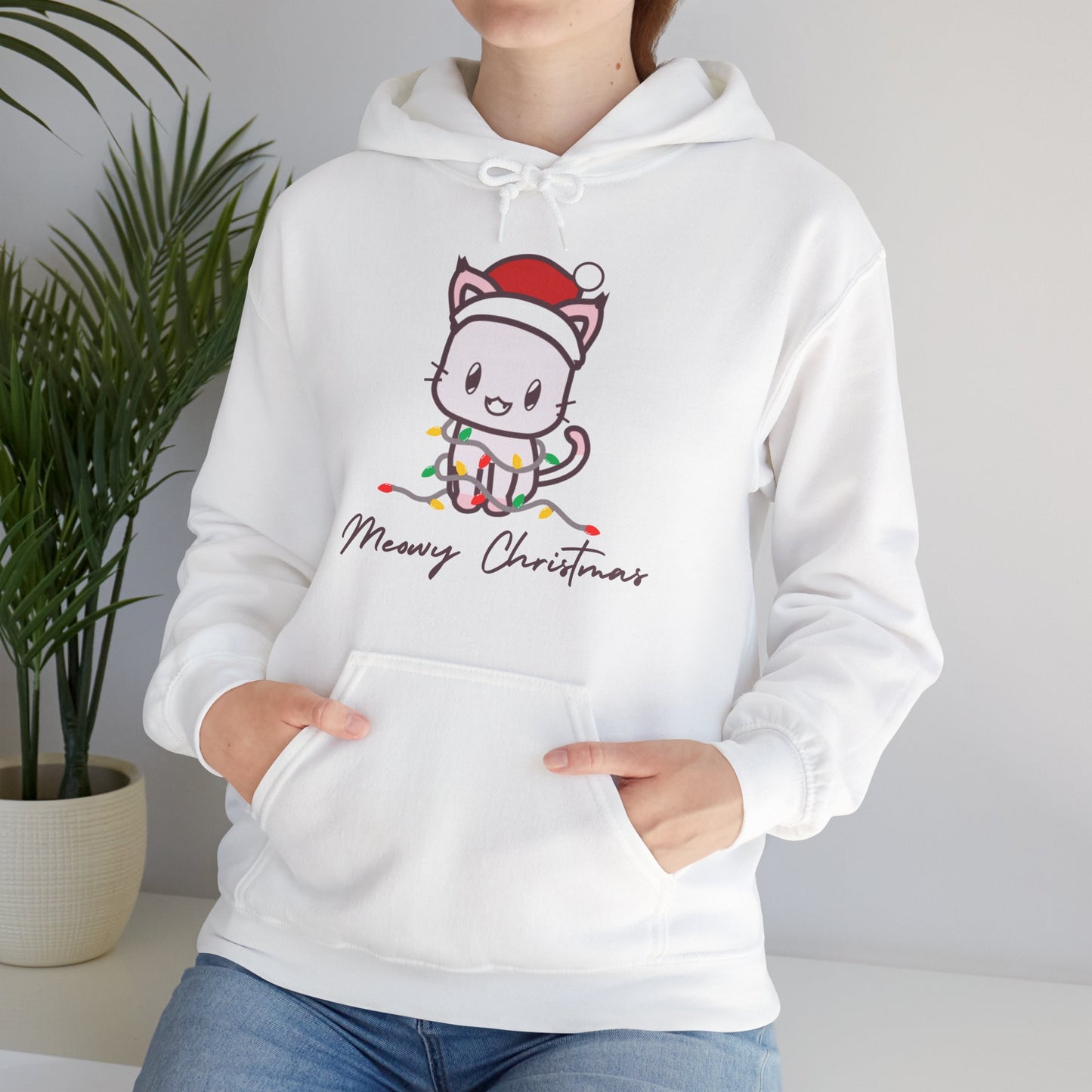 Merry Christmas Cat Hoodie