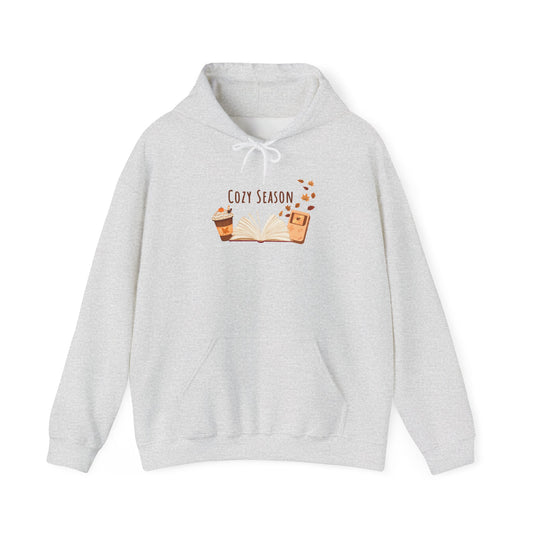 Cozy Season Hooded Sweatshirt, Unisex Hoodie, Gift for Fall, Autumn Fashion, Cozy Gamer, Coffee Lover Sweatshirt, Warm Casual Wear