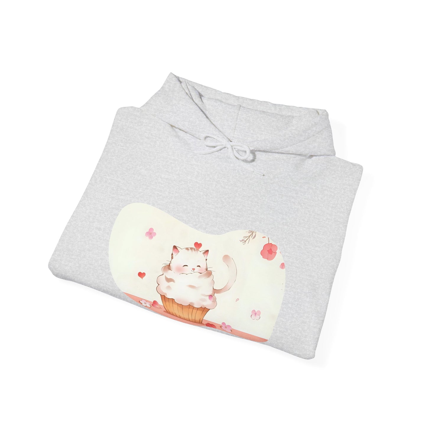 Sweet Treats Unisex Hoodie - Cute Cat Cupcake Design, Cozy Gift, Cat Lover Sweatshirt, Bakers, Cute Clothing, Fun Apparel