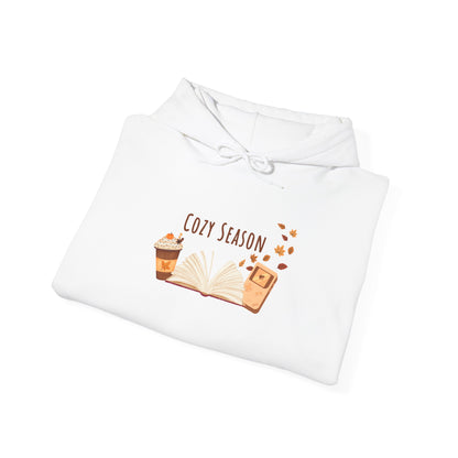 Cozy Season Hooded Sweatshirt, Unisex Hoodie, Gift for Fall, Autumn Fashion, Cozy Gamer, Coffee Lover Sweatshirt, Warm Casual Wear