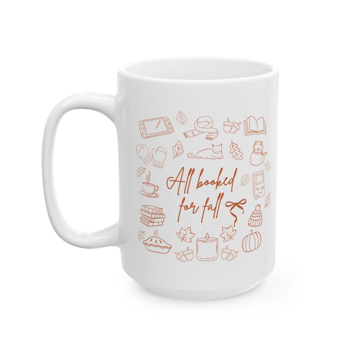 Cozy Ceramic Mug for Coffee Lovers, Perfect Gift for Tea Drinkers, Home Office Decor, Fall or Winter Vibes, 11oz & 15oz Sizes