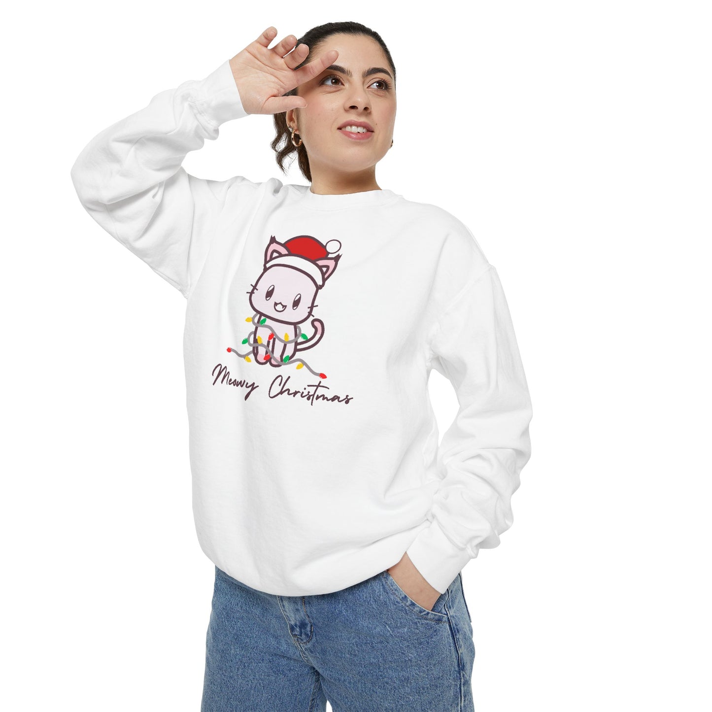 Cute Cat Christmas Sweatshirt