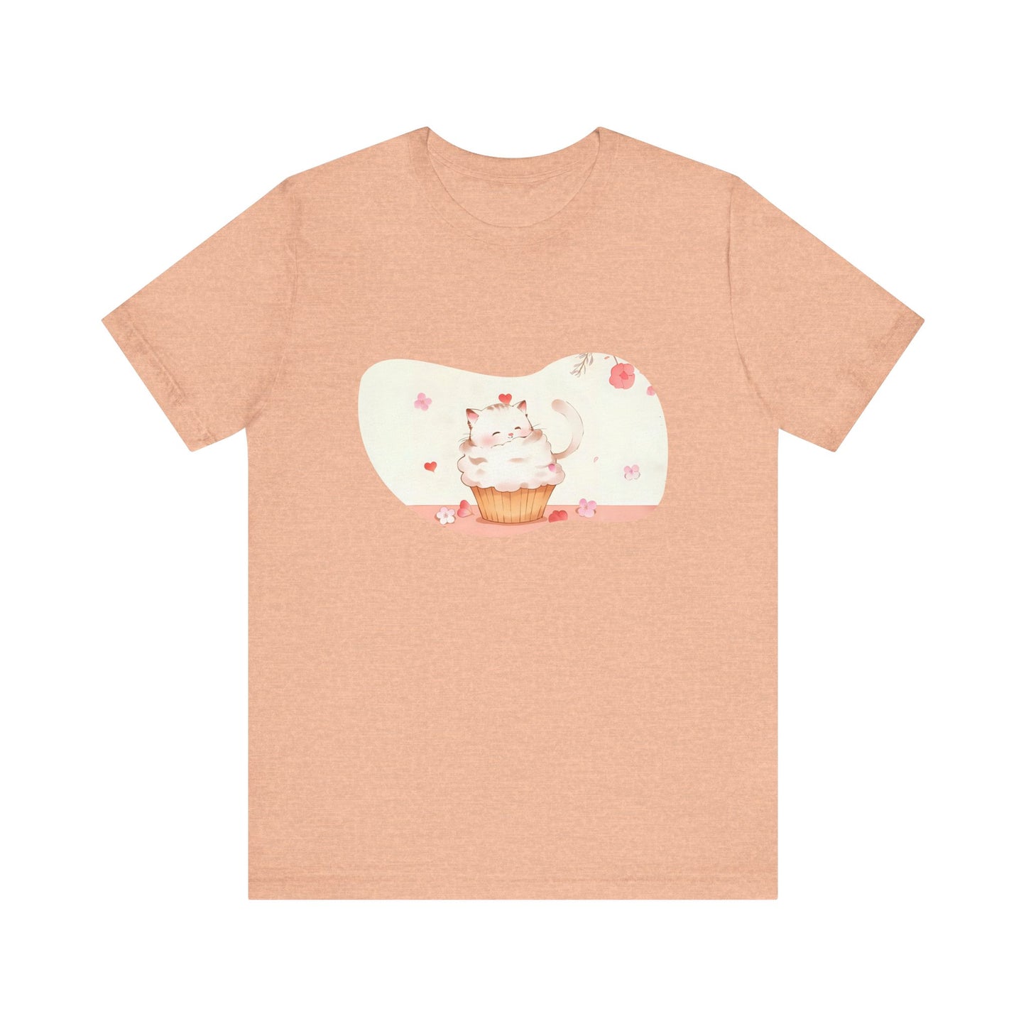 Cute Cat Cupcake Tee, Unisex T-Shirt, Funny Gift, Birthday Gift, Cat Lover Apparel, Casual Fashion Tee, Sweet Treat Shirt