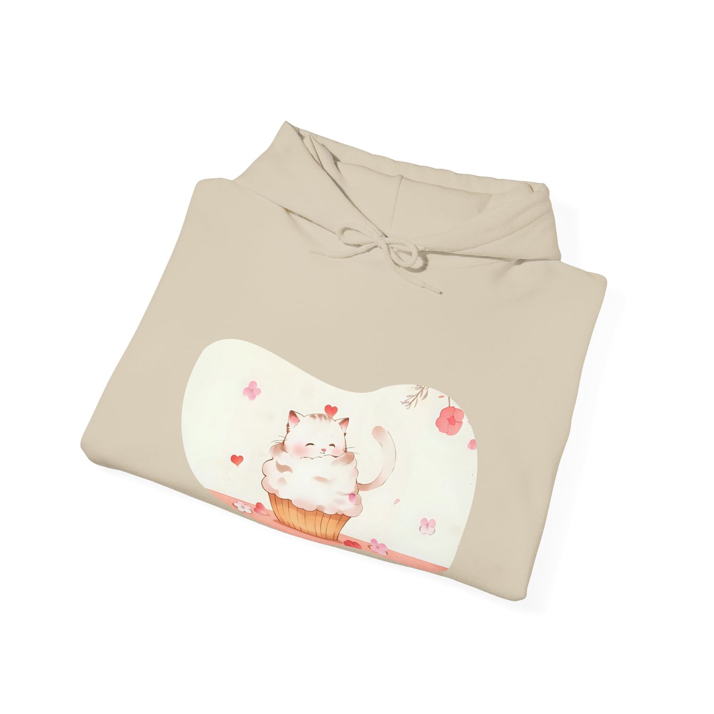 Sweet Treats Unisex Hoodie - Cute Cat Cupcake Design, Cozy Gift, Cat Lover Sweatshirt, Bakers, Cute Clothing, Fun Apparel