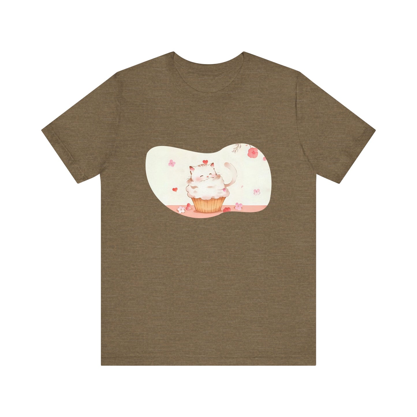 Cute Cat Cupcake Tee, Unisex T-Shirt, Funny Gift, Birthday Gift, Cat Lover Apparel, Casual Fashion Tee, Sweet Treat Shirt