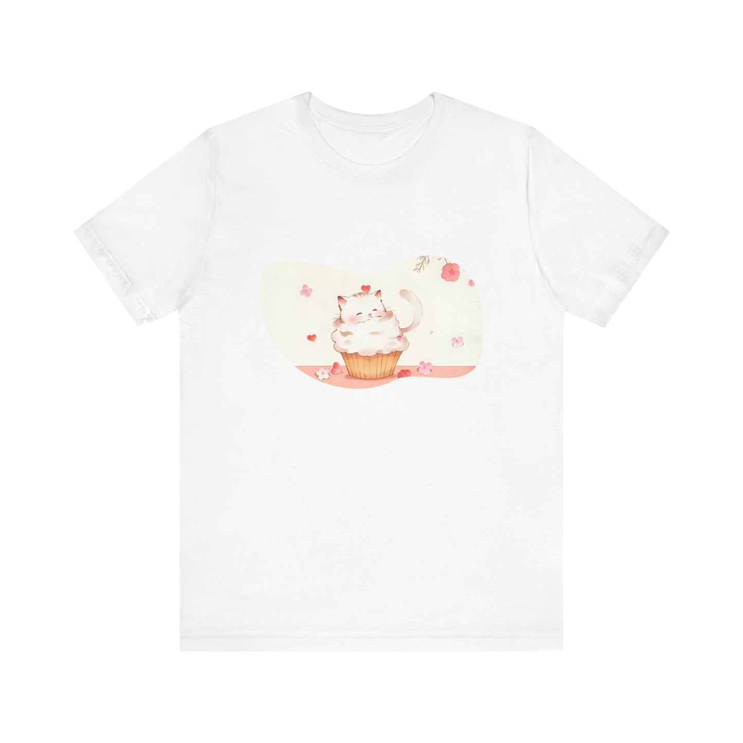 Cute Cat Cupcake Tee, Unisex T-Shirt, Funny Gift, Birthday Gift, Cat Lover Apparel, Casual Fashion Tee, Sweet Treat Shirt