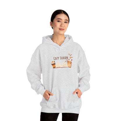 Cozy Season Hooded Sweatshirt, Unisex Hoodie, Gift for Fall, Autumn Fashion, Cozy Gamer, Coffee Lover Sweatshirt, Warm Casual Wear