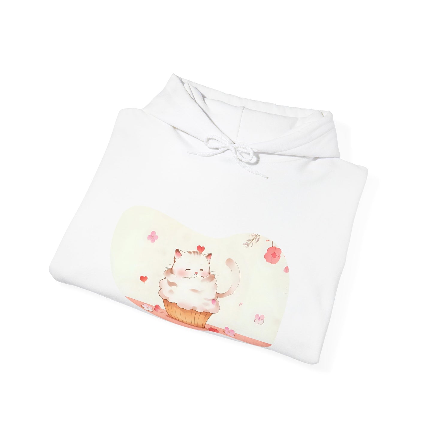 Sweet Treats Unisex Hoodie - Cute Cat Cupcake Design, Cozy Gift, Cat Lover Sweatshirt, Bakers, Cute Clothing, Fun Apparel