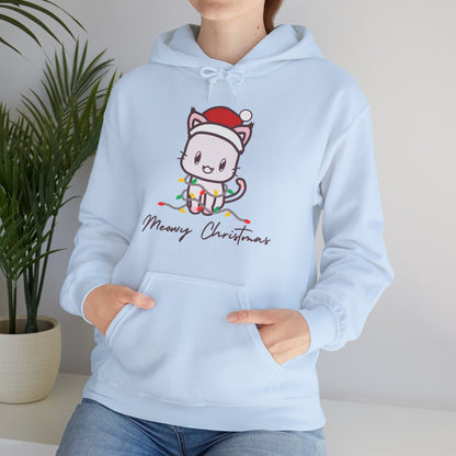 Merry Christmas Cat Hoodie