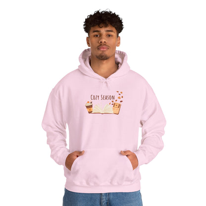 Cozy Season Hooded Sweatshirt, Unisex Hoodie, Gift for Fall, Autumn Fashion, Cozy Gamer, Coffee Lover Sweatshirt, Warm Casual Wear