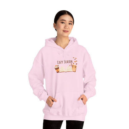 Cozy Season Hooded Sweatshirt, Unisex Hoodie, Gift for Fall, Autumn Fashion, Cozy Gamer, Coffee Lover Sweatshirt, Warm Casual Wear