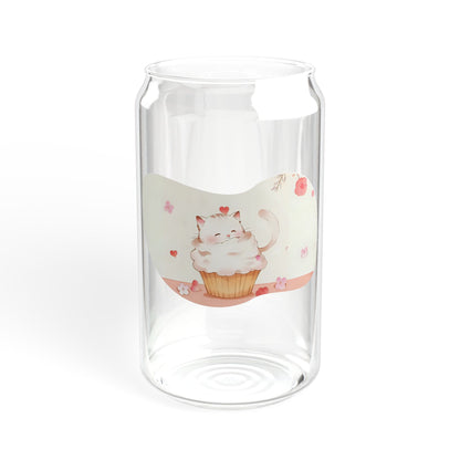 Cute Cupcake Sipper Glass - 16oz Beverage Container, Perfect Gift for Baking Lovers, Summer Parties, Kids, Home Decor, Eco-Friendly [...]