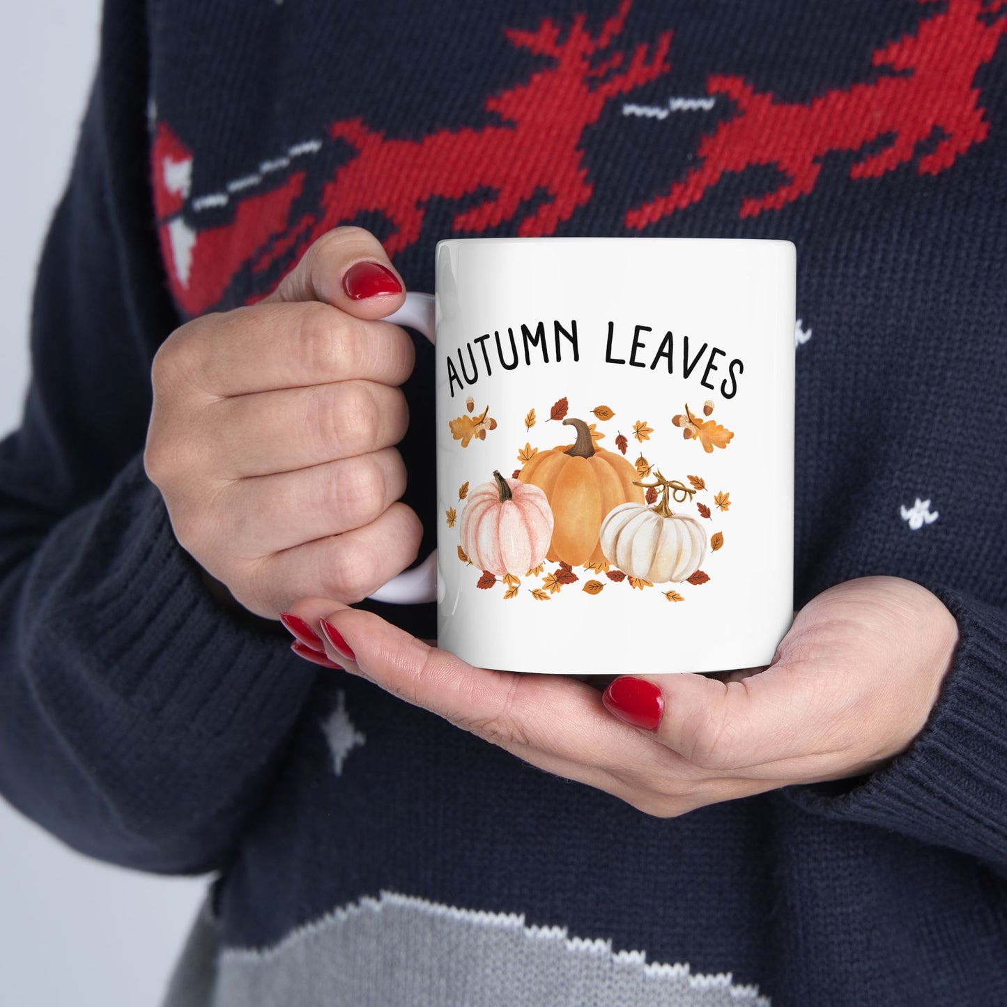 Cozy Autumn Mug for Coffee Lovers, Perfect Gift for Tea Drinkers, Home Office Decor, Fall or Winter Vibes, 11oz & 15oz Sizes